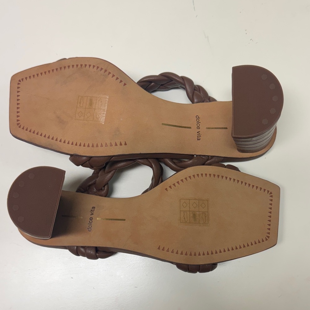 Dolce Vita Women's Chocolate Braided Sandals - Picture 5 of 5